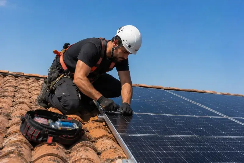 Maintenance et monitoring de panneaux solaires à Finestret