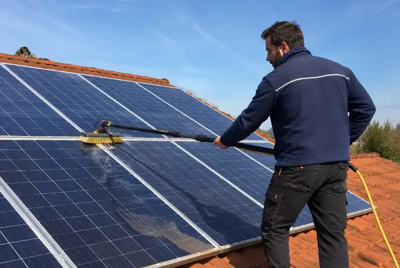 Nettoyage et entretien de panneaux solaires à Finestret